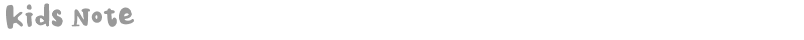 Kids Note font preview